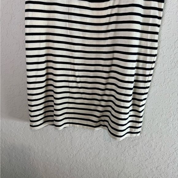 KULE The Tee Dress Black and White Striped Mini Dress Size XS - Picture 5 of 10